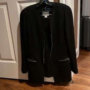 Emanuel black skirt suit